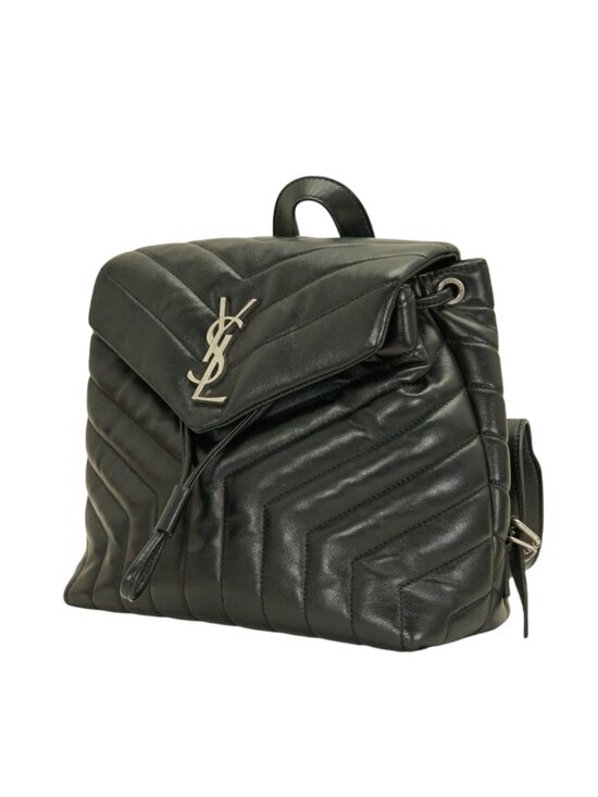 YSL Loulou Backpack in Black Calfskin main image 6